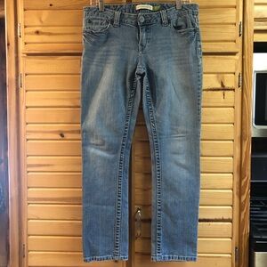 AEROPOSTALE BAYLA SKINNY LEG Women's Blue Jeans, Size 9/10 Short